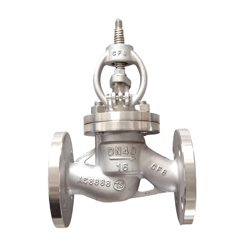 මල නොබැඳෙන වානේ 304 Flanged Globe Valve