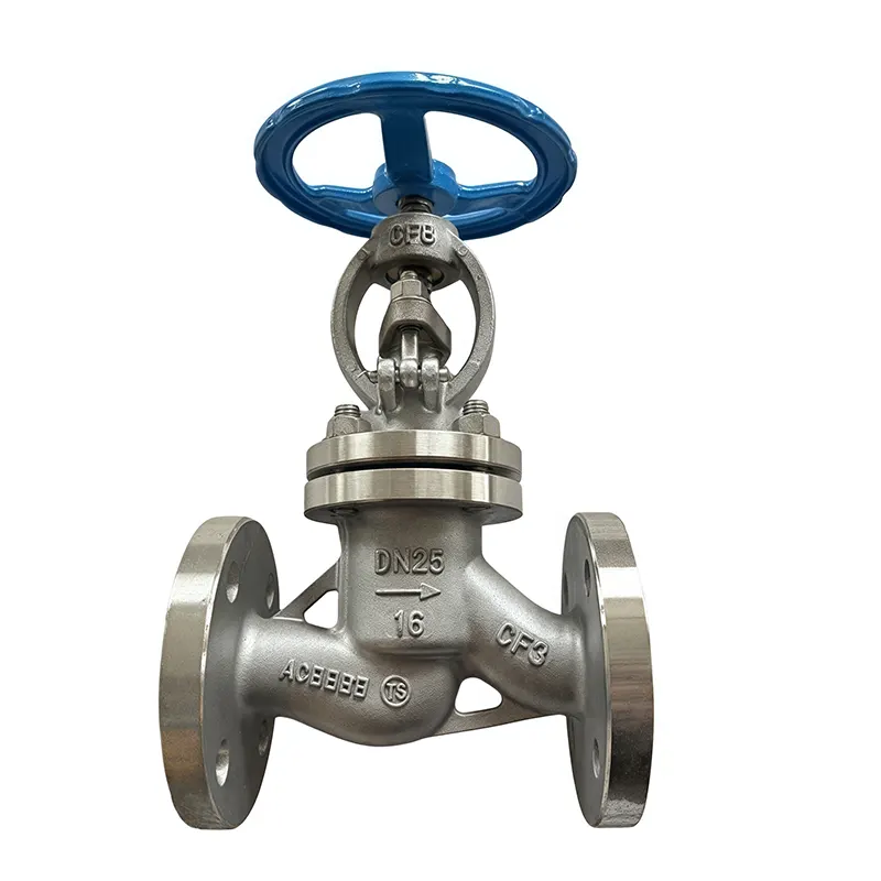 මල නොබැඳෙන වානේ Globe Valve Flanged End